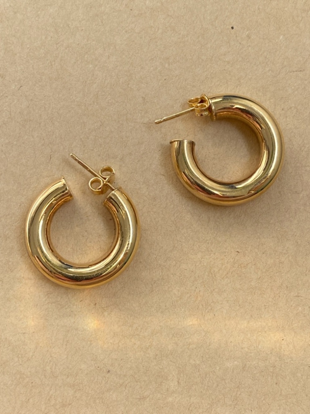 14k Gold Hoops